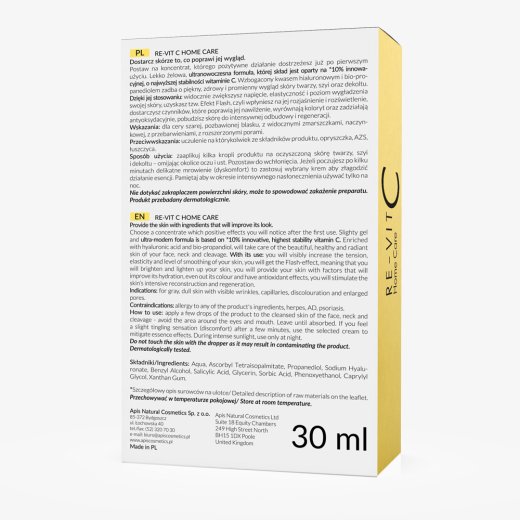 Esencja z witaminą C tył