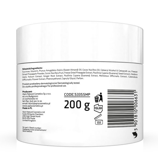 Tropikalny peeling z ananasami 200g 01.23 tył