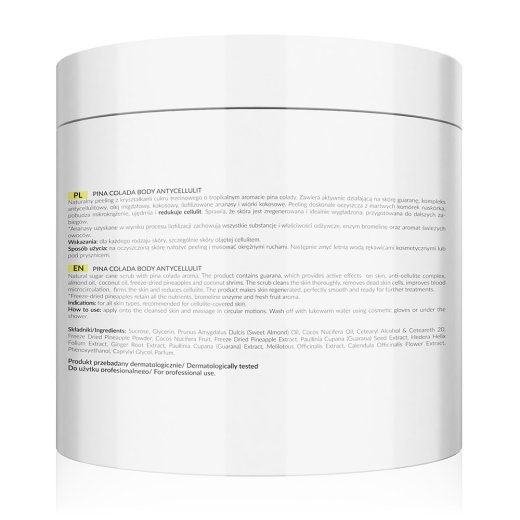 Tropikalny peeling z liofilizowanymi ananasami tył