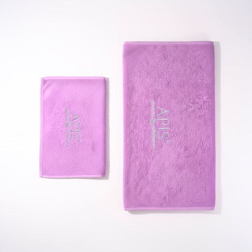 Ręcznik frotte 90x50 liliowy