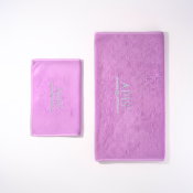 Ręcznik frotte 90x50 liliowy