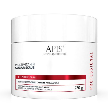 Multiwitaminowy peeling cukrowy z liofilizowanymi wiśniami 07.23