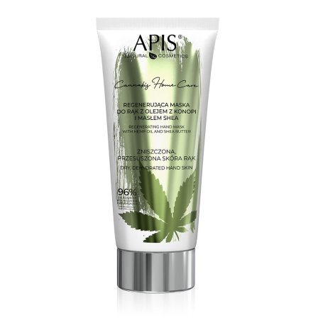 Regenerująca maska do rąk z olejem z konopi przód