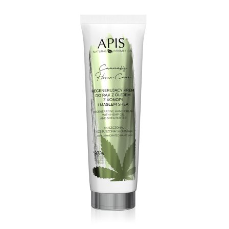 Regenerujący krem do rąk z olejem z konopi 100 ml przód